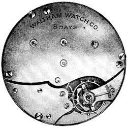 Waltham Grade Clock Pocket Watch Image