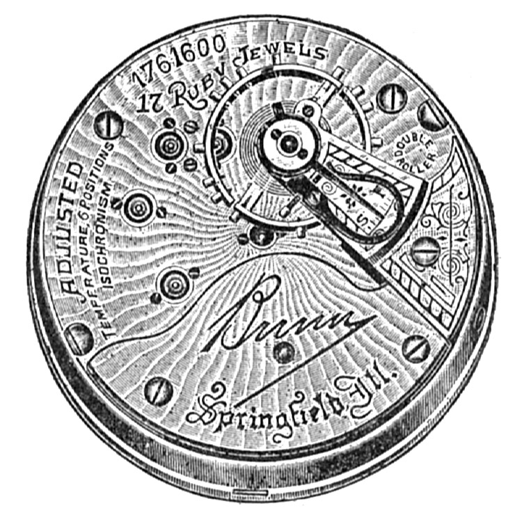 Illinois Grade Bunn Pocket Watch Image