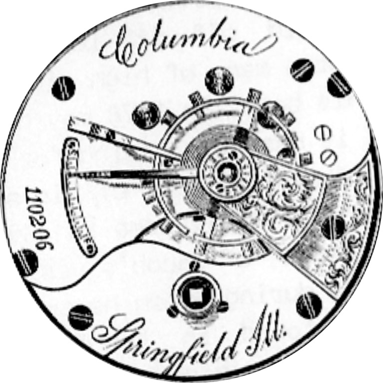 Illinois Grade Columbia Pocket Watch Image