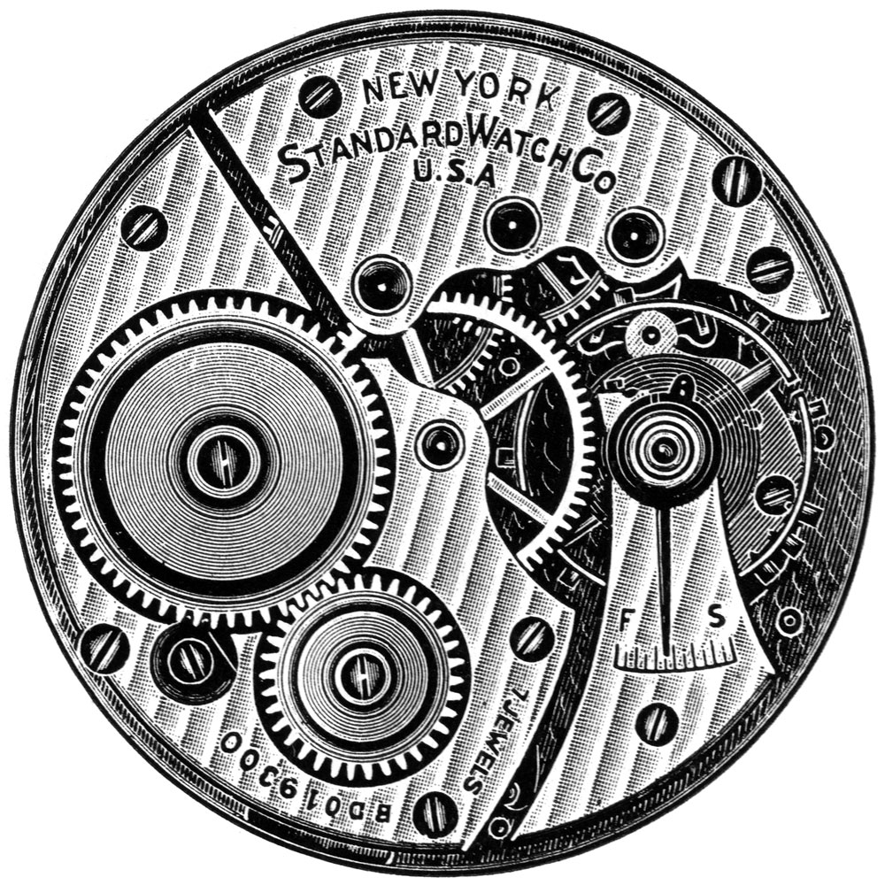 New York Standard Watch Co. Grade 95 Pocket Watch Image