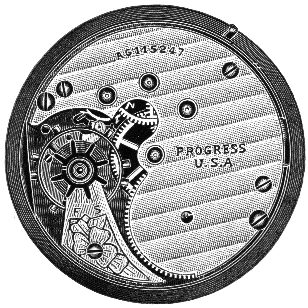 New York Standard Watch Co. Grade Progress 54 Pocket Watch Image