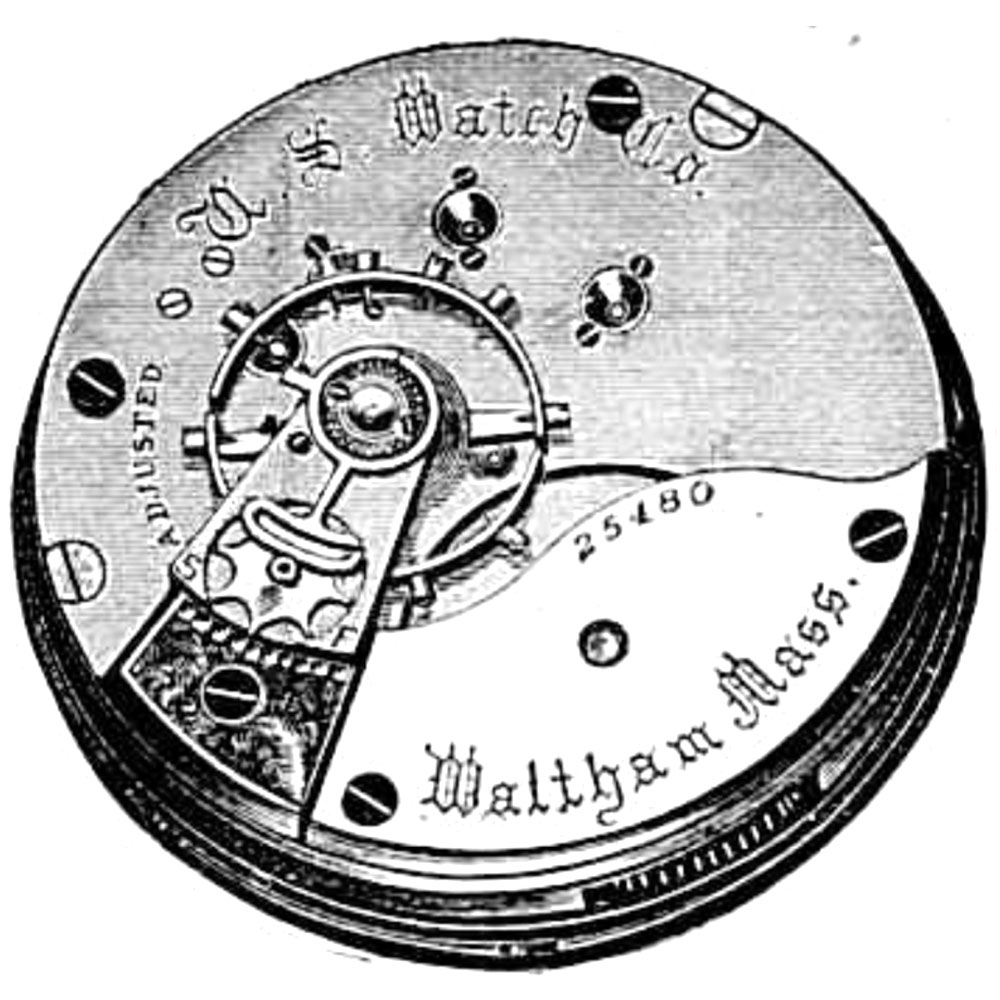 U.S. Watch Co. (Waltham, Mass) Grade 43 Pocket Watch Image