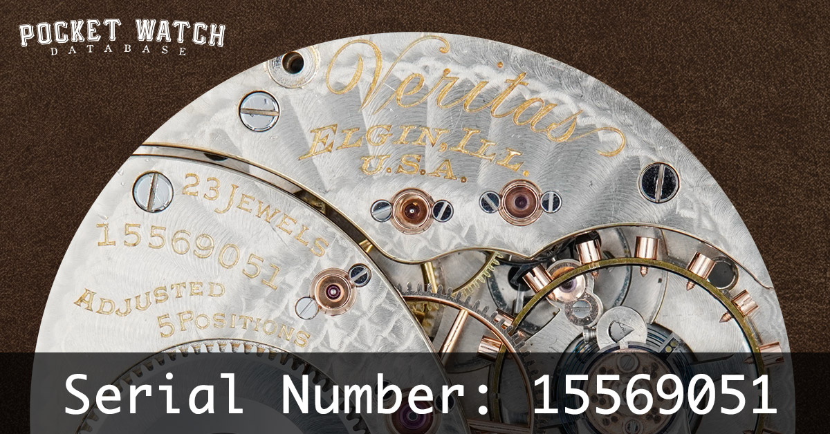 identification waltham pocket watch serial number
