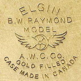 Watch Case Marking for American Watch Case Co. of Toronto, Ltd. B.W. Raymond Label: 