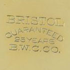 Watch Case Marking for Brooklyn Watch Case Co. Bristol: 