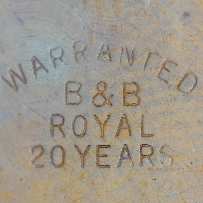 Watch Case Marking Variant for Bates & Bacon Royal 14K/20YR: Warranted
B&B
Royal
20 Years