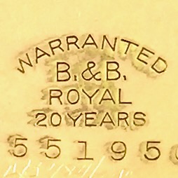 Watch Case Marking Variant for Bates & Bacon Royal 14K/20YR: Warranted
B.&B.
Royal
20 Years