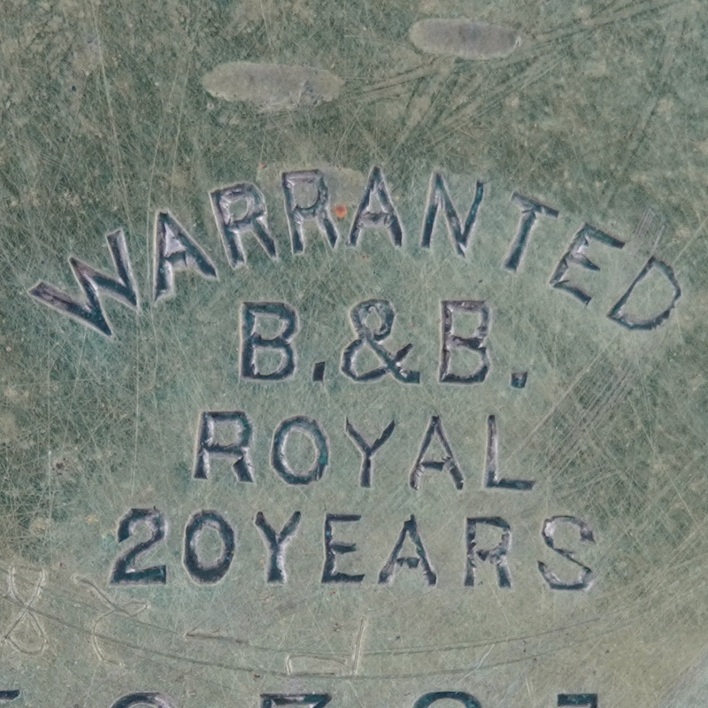 Watch Case Marking for Bates & Bacon Royal 14K/20YR: 