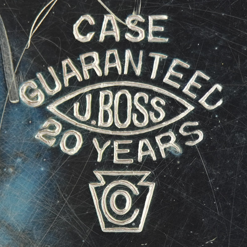 Watch Case Marking for Keystone Watch Case Co. Boss Scale 10K/20YR: Case
Guaranteed
J.Boss
20 Years
[Keystone Block]