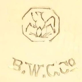 Watch Case Marking for Brooklyn Watch Case Co. 8K Eagle 18: [Eagle in Octagon] [Squirrel]
B.W.C.Co.