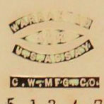 Watch Case Marking Variant for Courvoisier & Wilcox Mfg. Co. 14K: Warranted
14K
C.W.Mfg.Co.
[Eye]