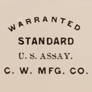 Watch Case Marking for Courvoisier & Wilcox Mfg. Co. 10K: 10K C.W.Mfg.Co. U.S. Assay Warranted Standard