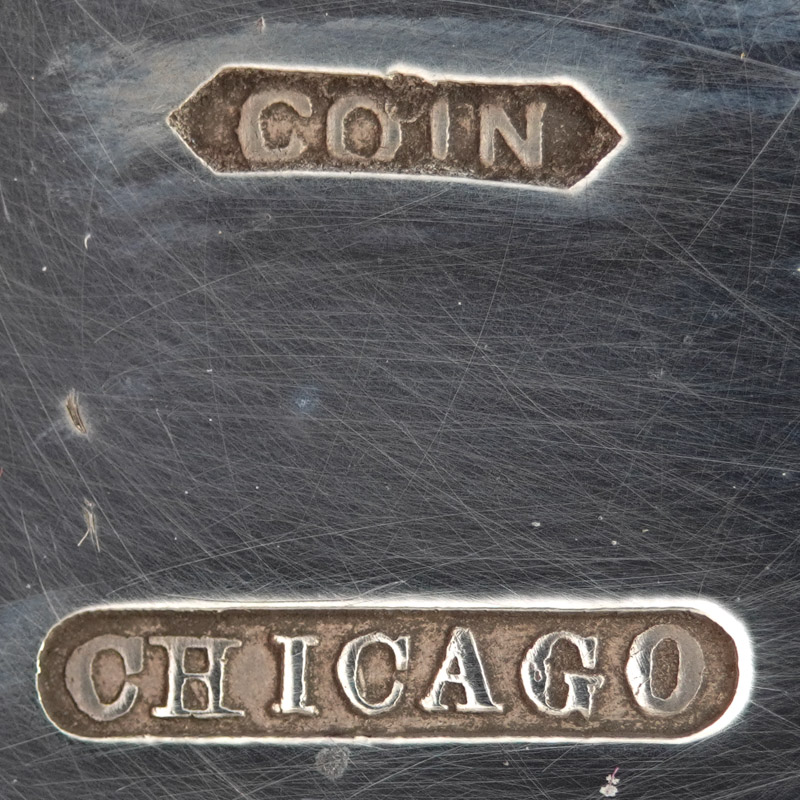 Watch Case Marking for August Sperry Chicago Coin Silver: Coin Chicago