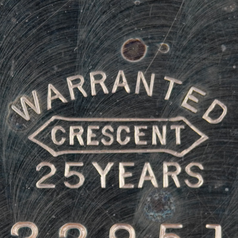 Watch Case Marking for Crescent Watch Case Co. Crescent 14K/25YR: Warranted
Crescent
25 Years