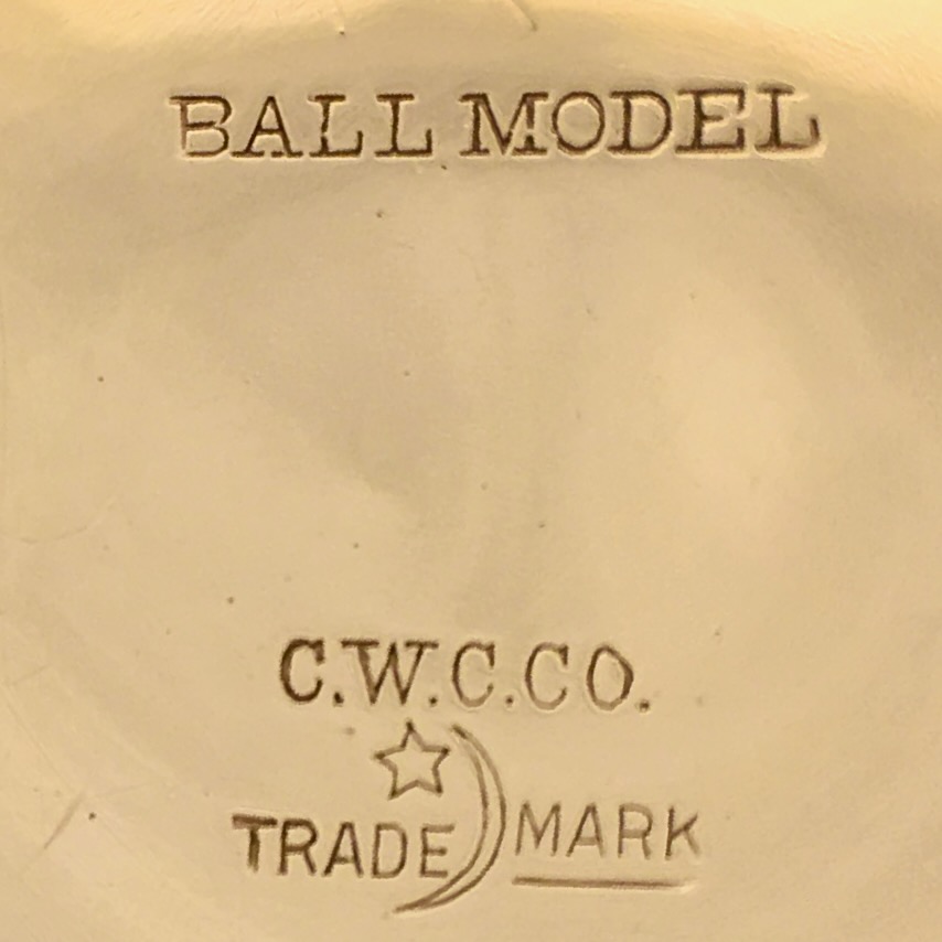 Watch Case Marking for Crescent Watch Case Co. Crescent Ball Model: Ball Model C.W.C.Co. Trade Mark Crescent Moon and Star