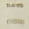 Watch Case Marking for Duhme & Co. Coin Silver: D.&Co. Coin 3