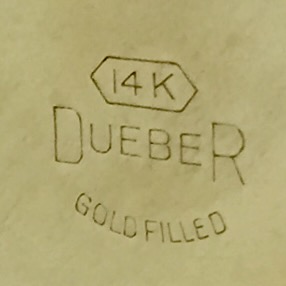 Watch Case Marking for Dueber Watch Case Mfg. Co. Dueber 14K GF: 14K Dueber Gold Filled