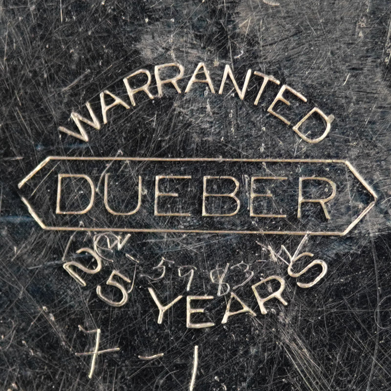 Watch Case Marking for Dueber Watch Case Mfg. Co. Dueber 25YR: Warranted Dueber 25 Years