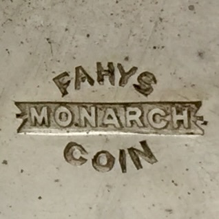 Watch Case Marking for Fahys Watch Case Co. Monarch Silver: 