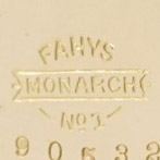 Watch Case Marking Variant for Fahys Watch Case Co. Monarch 14K/21YR: Fahys
Monarch
No. 1