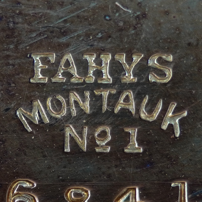 Watch Case Marking for Fahys Watch Case Co. Montauk 10K/15YR: Fahys
Montauk
No. 1