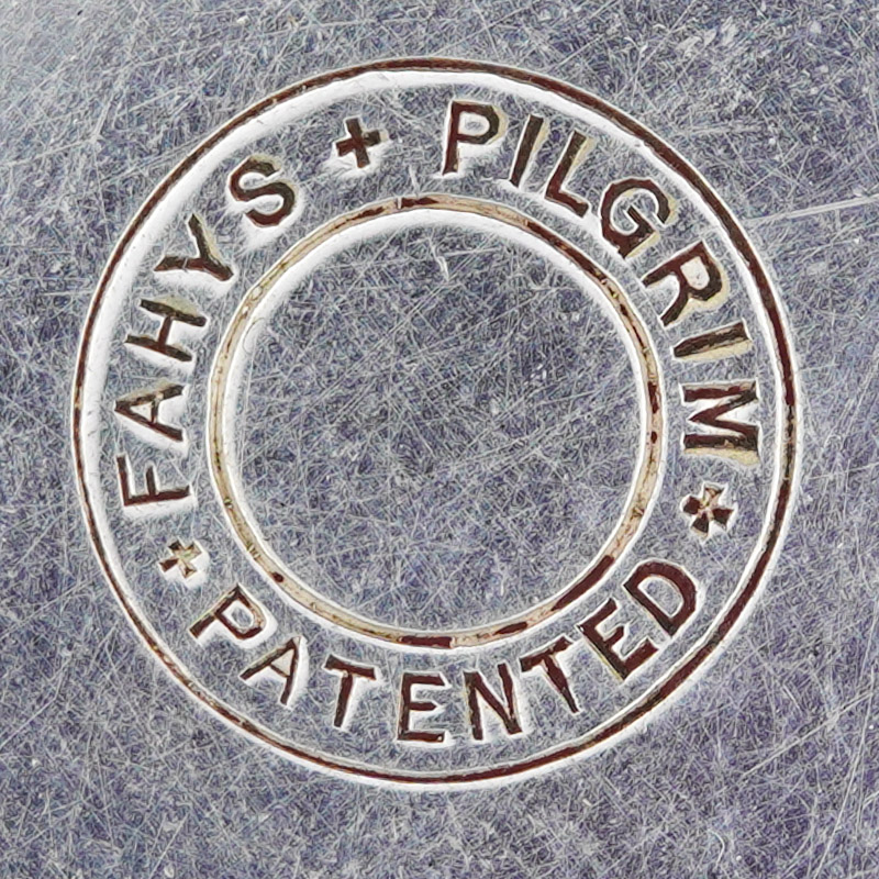 Watch Case Marking for Fahys Watch Case Co. Pilgrim: Fahys Pilgrim Patented No. 1 Pat. Feb. 19th 1884