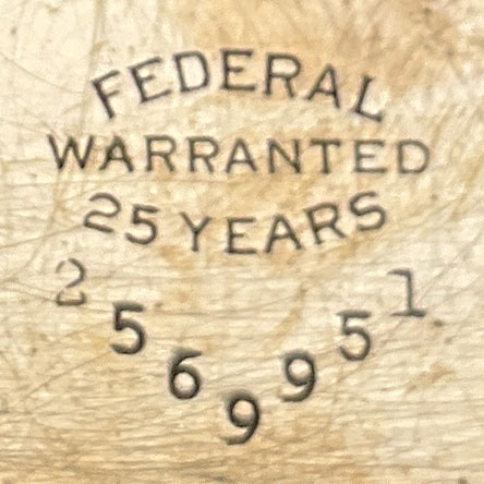 Watch Case Marking for Star Watch Case Co. Federal: 