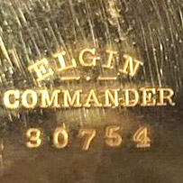 Watch Case Marking for Illinois Watch Case Co. Elgin Commander: 