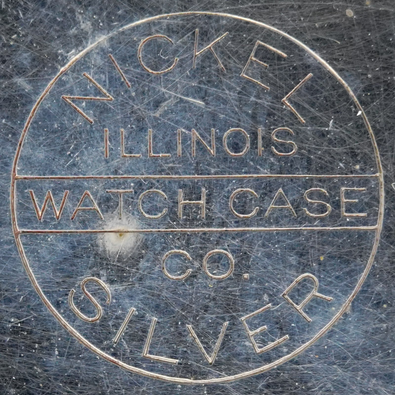 Watch Case Marking for Illinois Watch Case Co. Illinois Watch Case Co. Nickel Silver: 