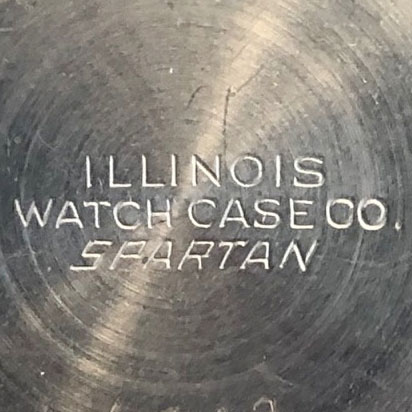 Watch Case Marking for Illinois Watch Case Co. Spartan: Illinois Watch Case Co. Spartan