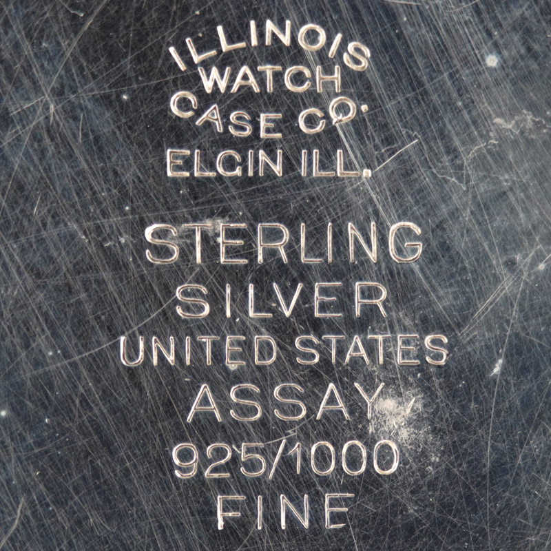 Watch Case Marking for Illinois Watch Case Co. Illinois Watch Case Co. Sterling: 