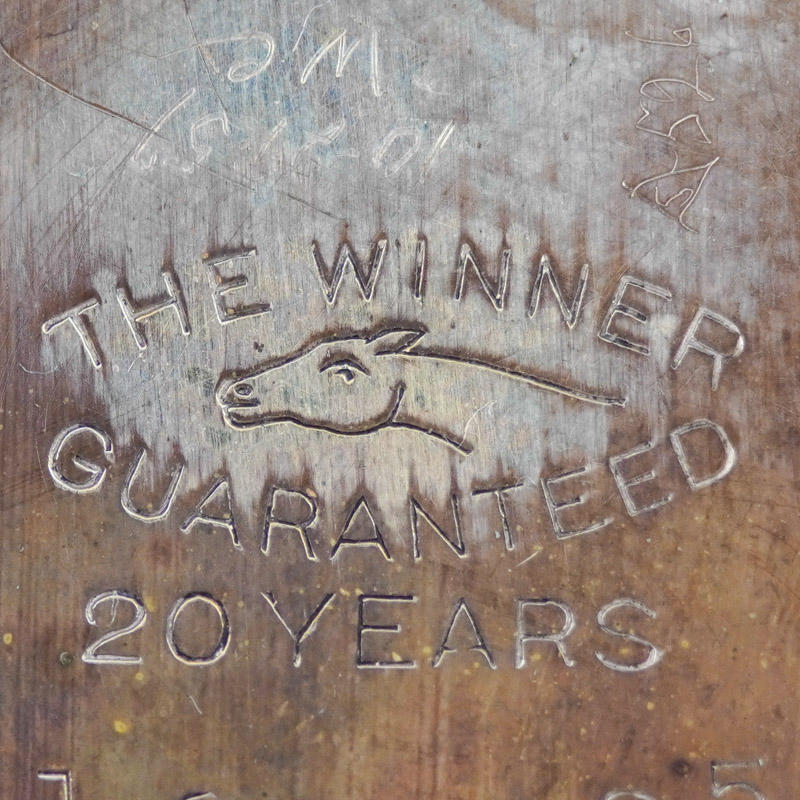 Watch Case Marking for Illinois Watch Case Co. The Winner: The Winner Horse Racehorse Guaranteed 20 Years
