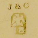 Watch Case Marking for Jacot & Courvoisier 18K Eagle: J&C
[Eagle]
18
[in Trimmed Rectangle]