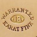Watch Case Marking for Keller & Untermeyer 18K: Warranted
18
Karat Fine
[Dot 18 Dot]