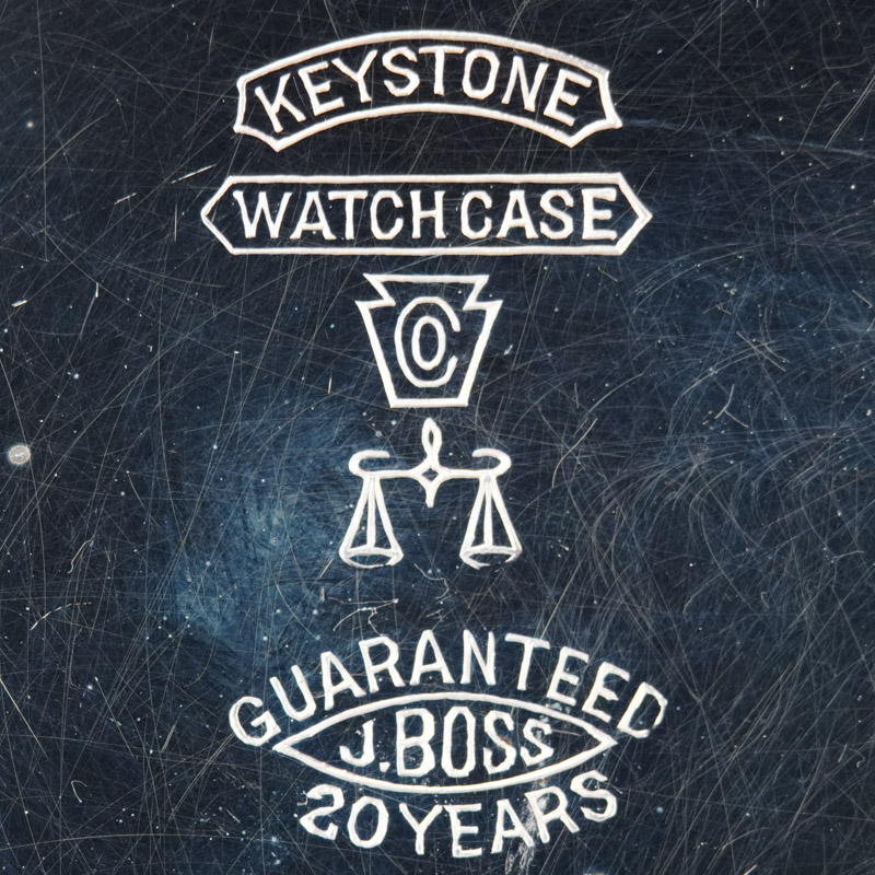 Watch Case Marking Variant for Keystone Watch Case Co. Boss Scale 10K/20YR: Keystone
Watch Case Co.
[Keystone Block]
[Scales]
Guaranteed
J.Boss
20 Years