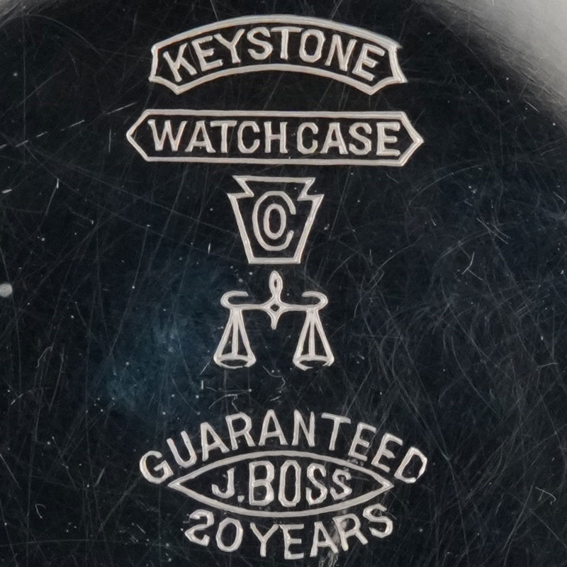 Watch Case Marking for Keystone Watch Case Co. Boss Scale 10K/20YR: 
