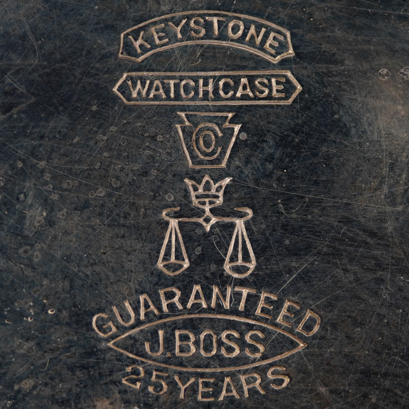 Watch Case Marking Variant for Keystone Watch Case Co. Boss Scale Crown 14K/25YR: Keystone
Watch Case Co.
[Keystone Block]
Guaranteed
J.Boss
25 Years