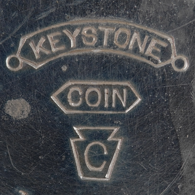 Watch Case Marking Variant for Keystone Watch Case Co. Keystone Coin Silver: Keystone
Coin
C [in Keystone Block]