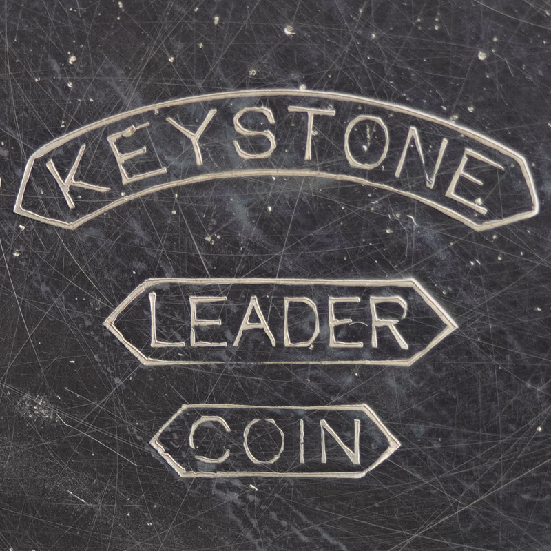 Watch Case Marking for Keystone Watch Case Co. Leader: Keystone
Leader
Coin