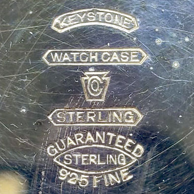 Watch Case Marking for Keystone Watch Case Co. Keystone Sterling: 