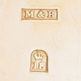 Watch Case Marking for Mathey Bros. & Mathez 18K Crown Incorrect Attribution: M&B Crown 18 in Gumdrop Embossed