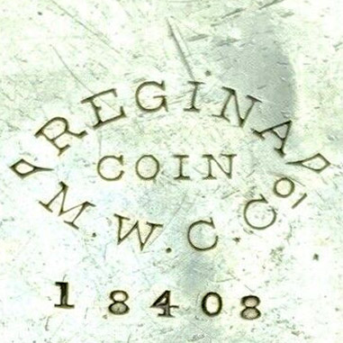Watch Case Marking for  Regina: Regina
Coin
M.W.C.Co.