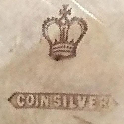 Watch Case Marking for H. Muhrs Sons Coin Silver: Crown Warranted Coin Silver