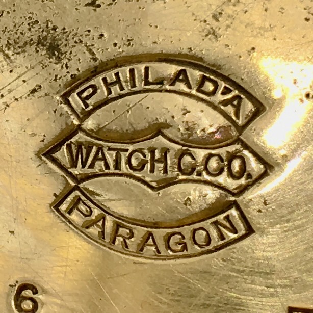 Watch Case Marking for Philadelphia Watch Case Co. Paragon: Philad'a Watch C.Co. Paragon