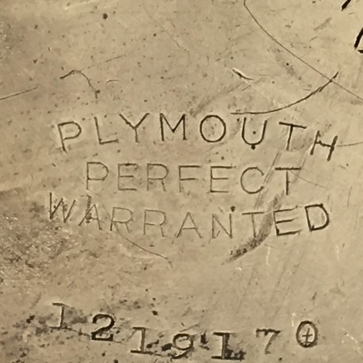 Watch Case Marking for Illinois Watch Case Co. Plymouth: 