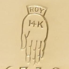 Watch Case Marking Variant for Roy Watch Case Co. 14K: Roy
14K
[Hand]