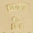 Watch Case Marking Variant for Roy Watch Case Co. 14K: Roy
K
14