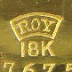 Watch Case Marking Variant for Roy Watch Case Co. 18K: Roy
18K