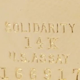 Watch Case Marking Variant for Solidarity Watch Case Co. 14K: Solidarity
14K
U.S. Assay