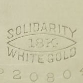 Watch Case Marking for Solidarity Watch Case Co. 18K: 
